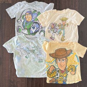 Huge Bundle of Toy Story Kids' Characters Short Sleeve T-Shirt - Set of 4